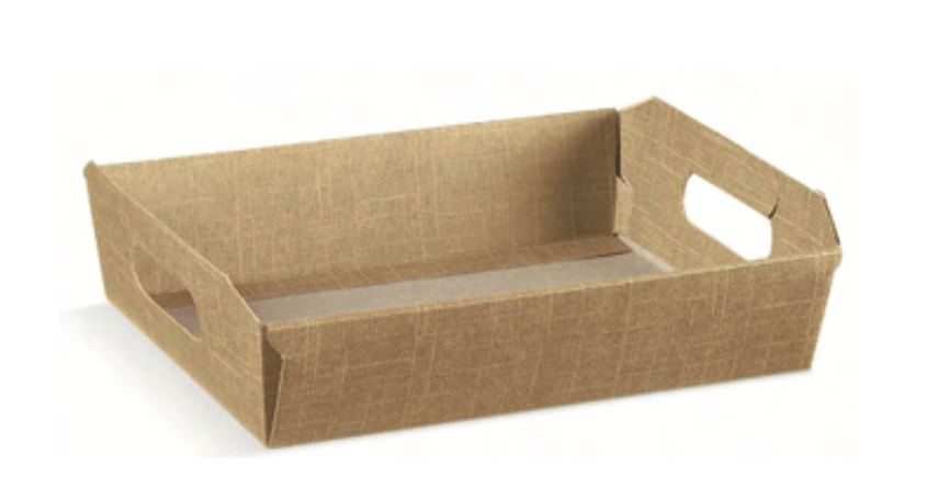 HAMPER TRAY BEIGE 31X22X9CM X30(30594)